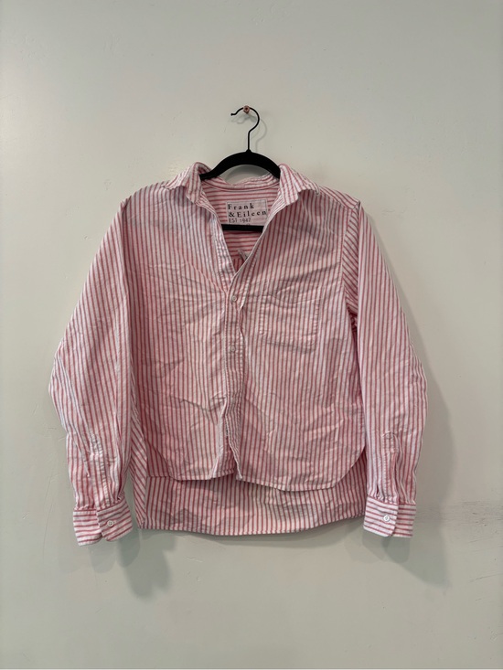 Frank & Eileen Tops - Frank & Eileen Silvio Long Sleeve Red White Striped Women’s Medium Untackable